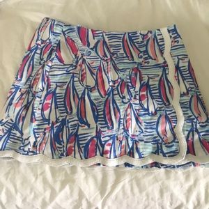 Lilly Pulitzer sail boat skort